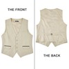 HISDERN Suit Vest for Men Elegant Wedding Vest Classic Plain