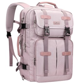 PIJUSHI Carry on Travel Backpack for Women Convertible Duffle Bag Flight Approved Luggage Backpack Fit 16 Inch Laptop(PE053 Ashen Purple)