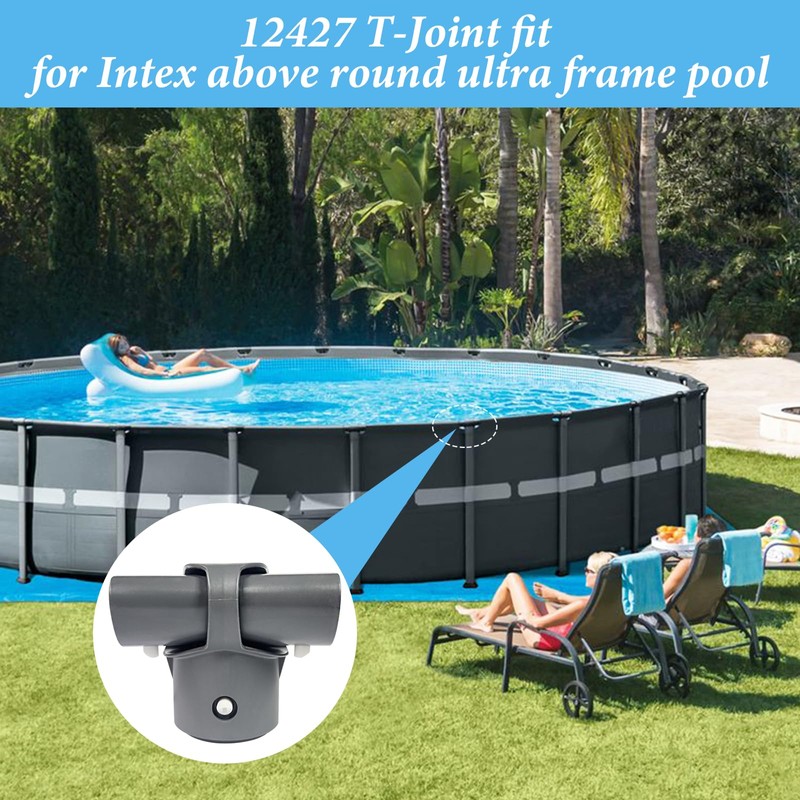 Delixike Pool Frame Replacement Parts 12427 T-Joint Leg amp Beam