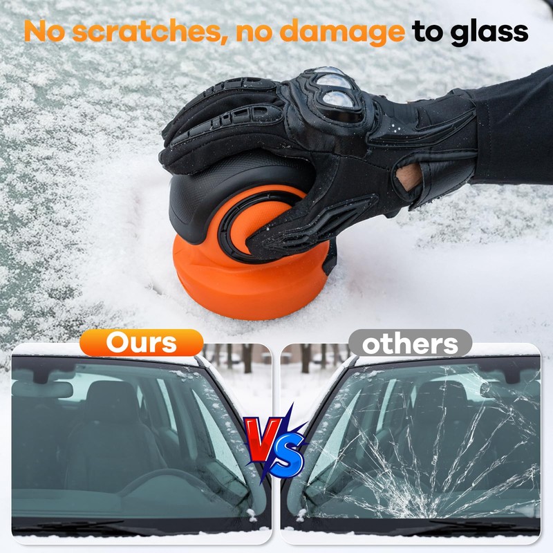 Electric Handheld Ice Scraper for Car Windscreen Portable Car Cleaning
