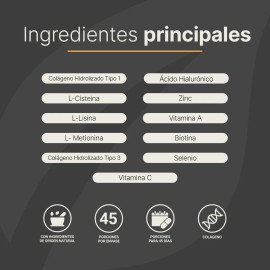 Vitaminas Cabello Mujer De 180 Cápsulas Con Colágeno B Life