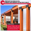 DOOTOO Stainless Steel Pergola Brackets, 4x4(Actual 3.5"x3.5") Post to Beam