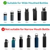 Spout Lid | Automatic Chug Lid Wide Mouth Top Lid,Convenient