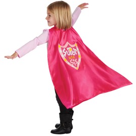 C.R. Gibson Pink 'Big Sister' Superhero Cape Children's Costume, 3pc, 22'' L