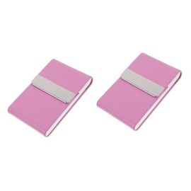 Baluue 2pcs Business Card Holder International Travel Must Haves Business Card Case Cards Sleeve Cards Holder Wallet Card Case Leather Cards Wallet Travel Essentials Cards Cover Cards Bag