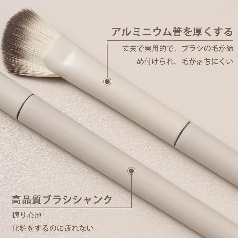 Akkerds アイシャドウブラシ 8本セット メイクブラシ アイメイク ナイロン 化粧ブラシ 超柔らかい 上質なメイクブラシ 多機能