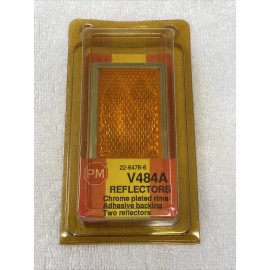 PM Vintage PM Reflectors V484A Adhesive Backing NOS 2 Reflectors Per Pack USA