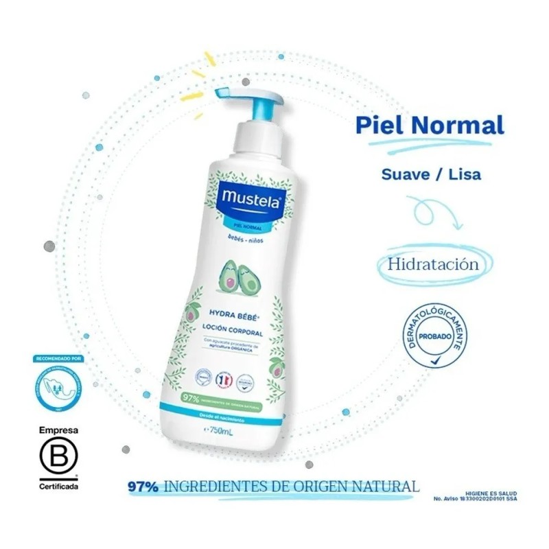 Kit Mustela Hydra Bebé Loción + Gel De Baño 750