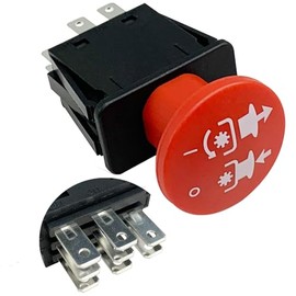 8 Terminal 10A Clutch PTO Switch 4174684/500016/430-528/2721505 Compatible with Dixie Chopper/Dela/Hus tler LawMowers, Jacobsen/Bob-cat/MTD Equipment, Classic RZT Pro/SZT Pro/Zee 2 Series & Dela 6204