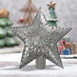 Punched Star Tree Topper 5.5"