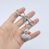 Cute Crystal Rhinestone Animal Duck Car Key Chain Ring Charm