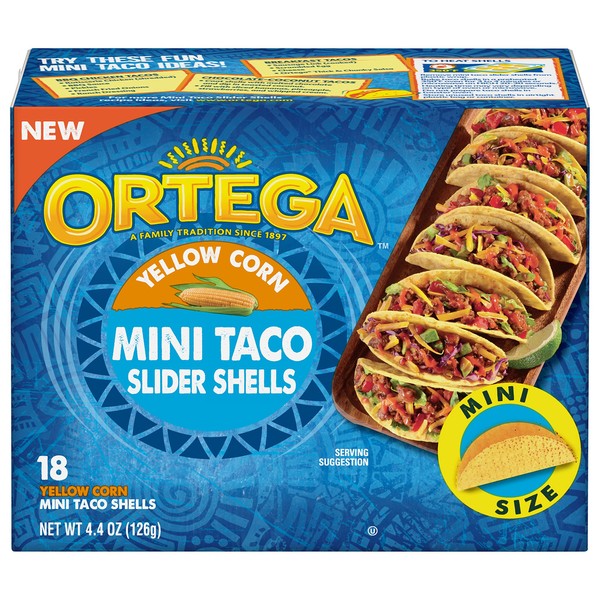 Ortega Mini Taco Slider Shells 126g