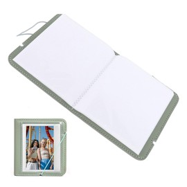28 Pockets Photo Album, Photo Album Book for Square W210 W300 W400, PVC Leather Photo Holder Book, Instant Camera Photo Album for Small Pictures