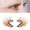 False Eyelashes 10 Pairs Brown Natural Eyelashes Fluffy Cat Eye