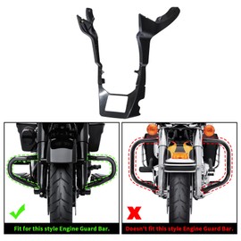 TCMT Unpainted Black Fairing Spoilers Cover Fit For Harley Road Glide FLTRX 2017-2023 Road Glide Special FLTRXS 2017-2023 Road Glide ST FLTRXST 2022-2023