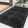Smiry Front Door Mat Outside Entrance, Heavy Duty Outdoor Indoor