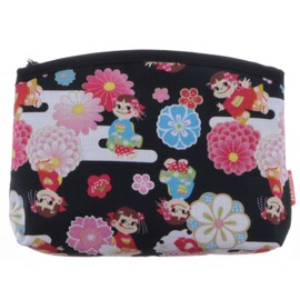 Maeda Dyeko Peko-chan x Kyoto Bottom Pouch Black