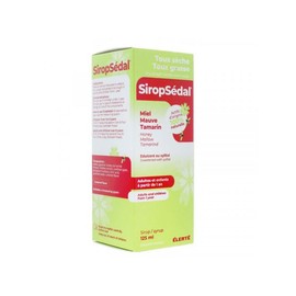 Elerté Laboratoire SIROPSEDAL Sirop Toux sèche/grasse sans sucre 125ml Elerté