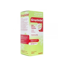Elerté Laboratoire SIROPSEDAL Sirop Toux sèche/grasse sans sucre 125ml Elerté
