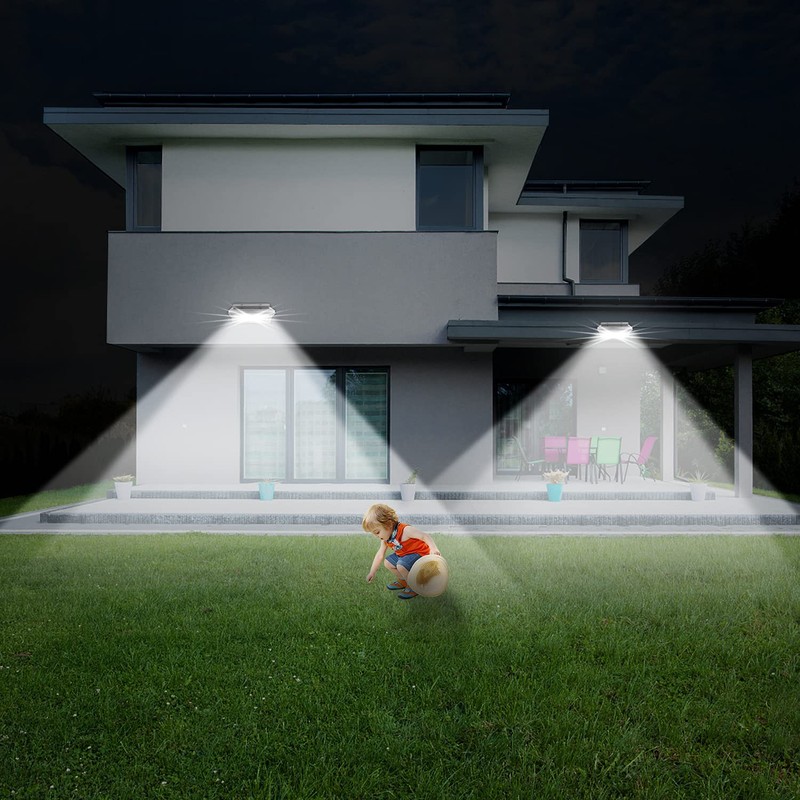 iThird Solar Powered Outdoor Lights, Solar Lights Outdoor Motion Sensor