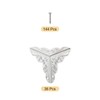 sourcing map 36 Pcs Box Edge Guard, 25mm Decorative Box