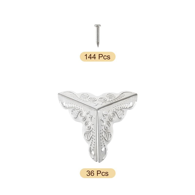 sourcing map 36 Pcs Box Edge Guard, 25mm Decorative Box