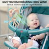 snawowo Mini Portable Baby Stroller Fan, Battery Operated Clip on