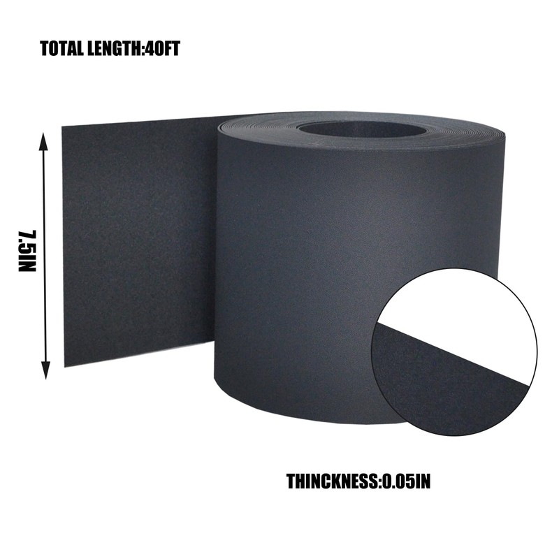 40ft Landscape Garden Edging 7.5 Inch Tall, Dark Gray