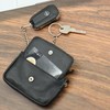 Safekeepers Leather Key Case - Small Key Bag with Zip