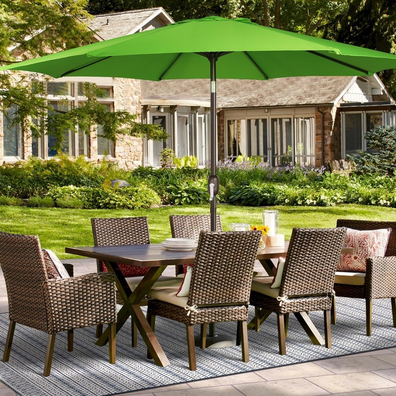 Blissun 9ft Patio Umbrella Replacement Canopy, Market Umbrella Top, Outdoor
