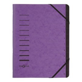 Pagna 40059-10 Folder with 12 Compartments Aubergine