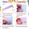 Rainbow Paper Chain Garland Party Decorations Include 400 Sheet Paper