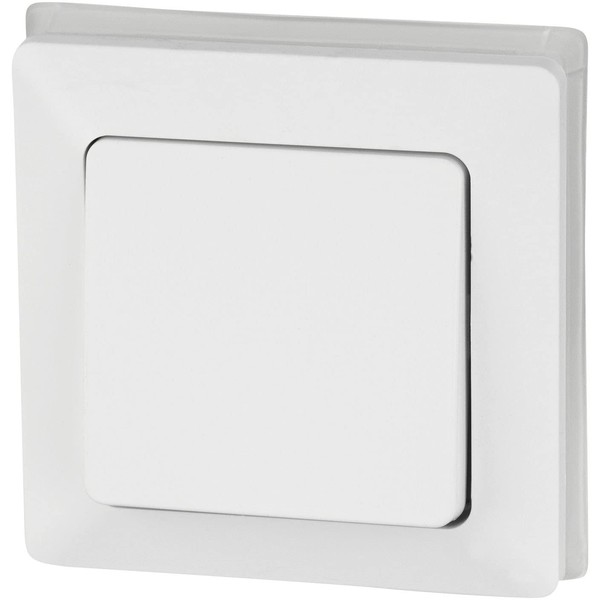 Flush-Mounted Toggle Switch IP44 All-in-One Series C1 Matte White