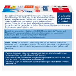 Doppelherz Magnesium + Calcium + D3 Direct - with Lemon Flavour
