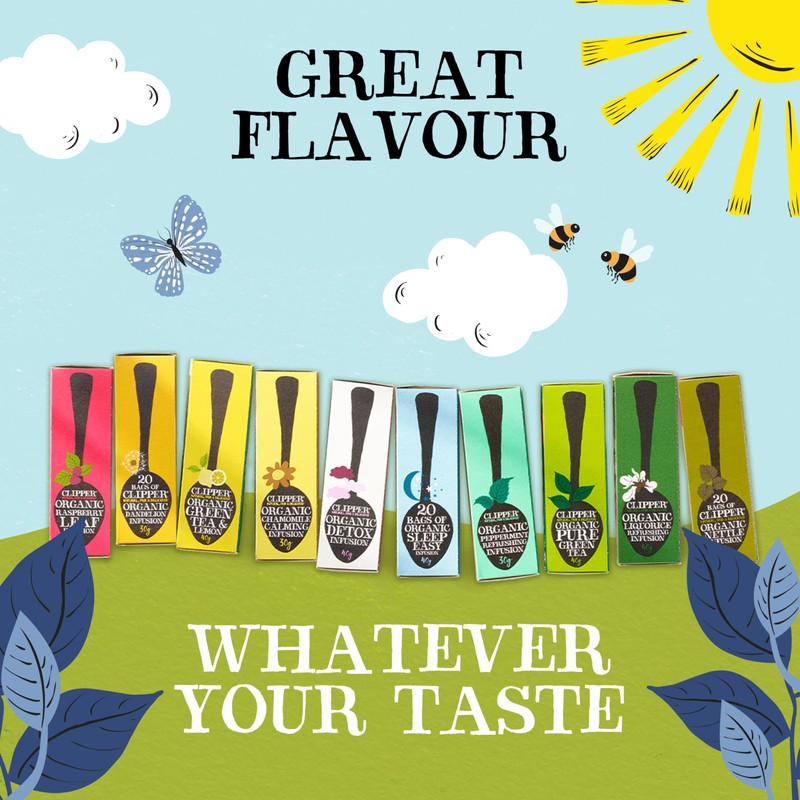 Clipper Organic Decaffeinated Tea Bags (40) - Pack of 2