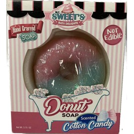 3" Cotton Candy Scented Donut Soap
