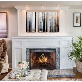 Renditions Gallery Daylight Enraptured 3 Piece Nature Forest Lanscape Theme Wall Art for Home, Office, Bedroom 16"x32"x3 Panels (15852-3248-3P)