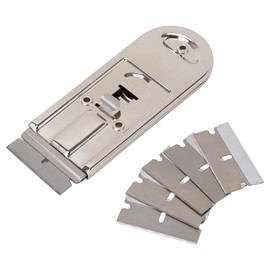 Edward Tools Razor Blade Safety Scraper with 5 Refill Blades - Retractable Razor Blade tool for Windows Scraper, Glass Scraper, Sticker Remover, Cleaning Tool