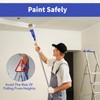 Multi-Angle Paint Brush Extender, Paint Roller Extension Pole,4 Inch Rollers