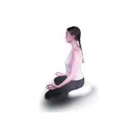 Crescent Heart Meditation Cushion - Buckwheat Solid Cover