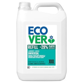 Ecover Waschmittel Universal Hibiskus & Jasmin (5L/100 Waschladungen), Fl√ºssigwaschmittel mit pflanzenbasierten Inhaltsstoffen, pflegendes Vollwaschmittel f√ºr Erhalt und Schutz der Kleidung