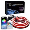 Car led Hood Lights,Multicolor 120modes (79 Inch) 12V, Engine Hood