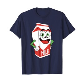 Milk Cartoon Character T-Shirt