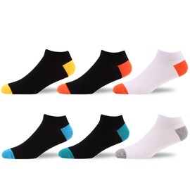 WeciBor Men's Bamboo Lightweight Ankle Socks Breathable Soft Low-Cut Socks 6 Pairs Size 7-12