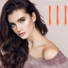 24-Piece Hair Perm Rods with Rubber Bands, Hair Styling Natural