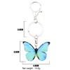 DOWAY Llavero azul Morpho mariposa primavera verano llavero encanto para