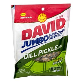David Dill Pickle Sunflower Seeds, 5.25 oz Bag (Pack of 24)