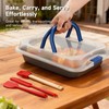 2 PCS 9x13 Stainless Steel Baking Pan with Lid &