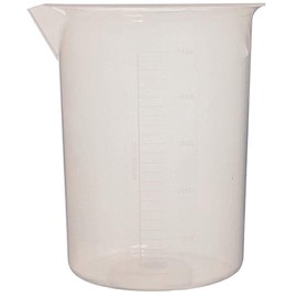 5000ml Premium Polypropylene Beakers, Euro Style, Molded Graduations, Karter Scientific (Single)