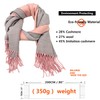 Woogwin Winter Cashmere Scarf Wool Pashmina Shawls for Women Long